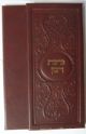 Parshat HaMann: 3 Flap Burgundy Antique Leather Booklet (Large 6x8)